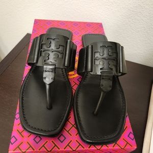 NEW Tory Burch Black Georgia Sandal Size 6